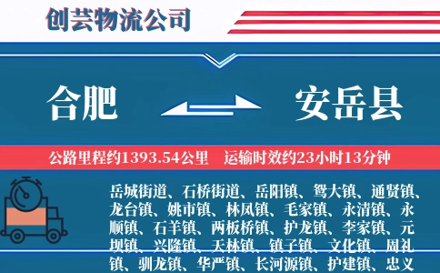 合肥到安岳县物流公司