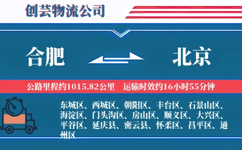 合肥到北京汽车托运