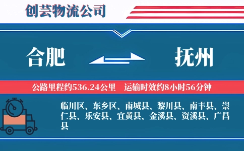 合肥到抚州汽车托运