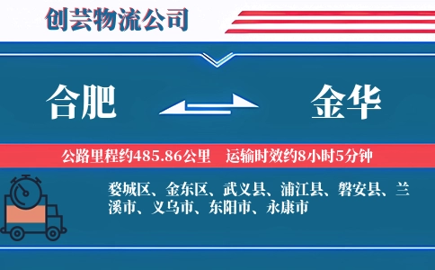 合肥到金华汽车托运