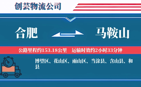 合肥到马鞍山汽车托运