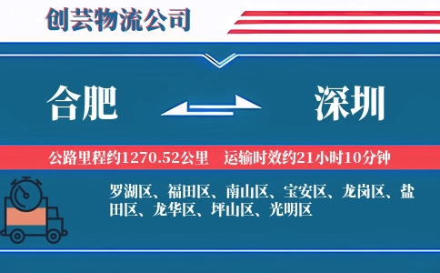 合肥到深圳汽车托运