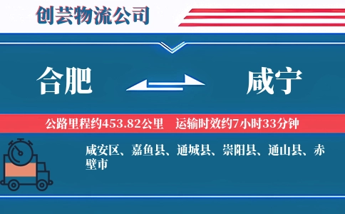 合肥到咸宁汽车托运