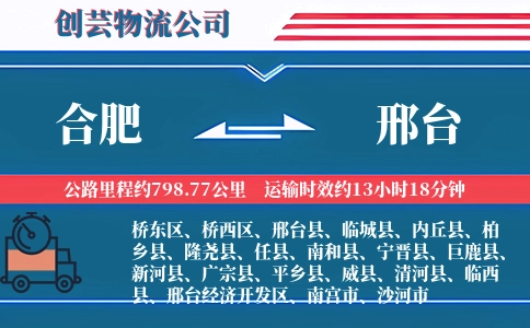 合肥到邢台汽车托运