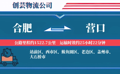 合肥到营口汽车托运